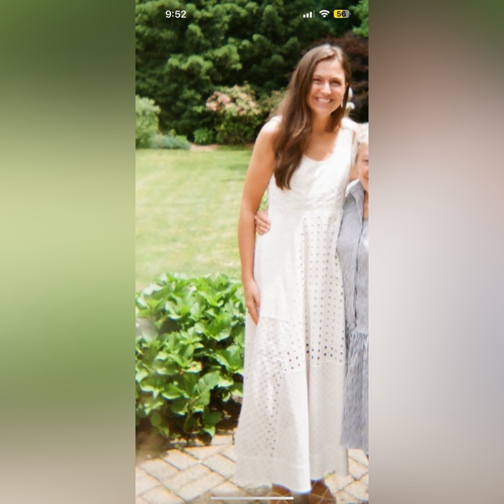 Zimmermann Matchmaker Anglaise White Midi Dress